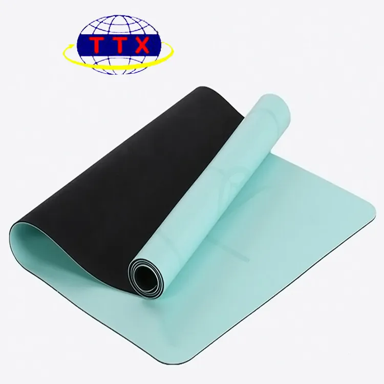 Low MOQ Anti Fatigue PU Leather Sport Gym Use Yoga Mat Pad Durable Rubber No Slip Exercise Mat for Yoga