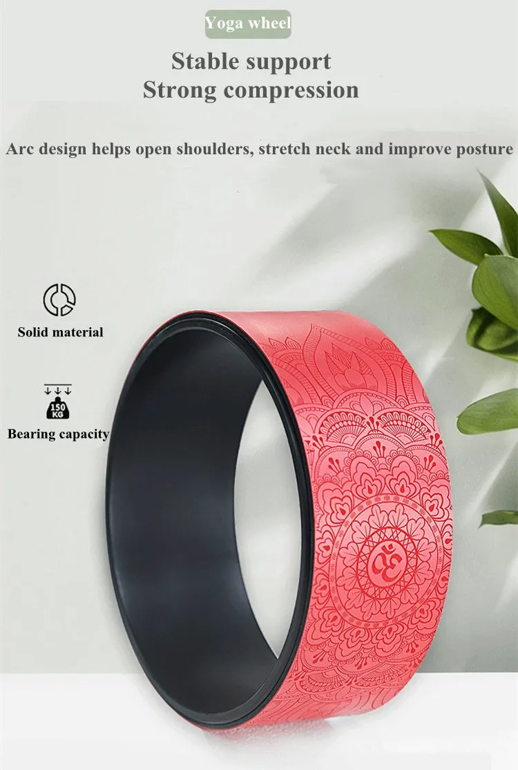 Massage Body Pilates Roller Gym Workout PU Balance Yoga Wheel