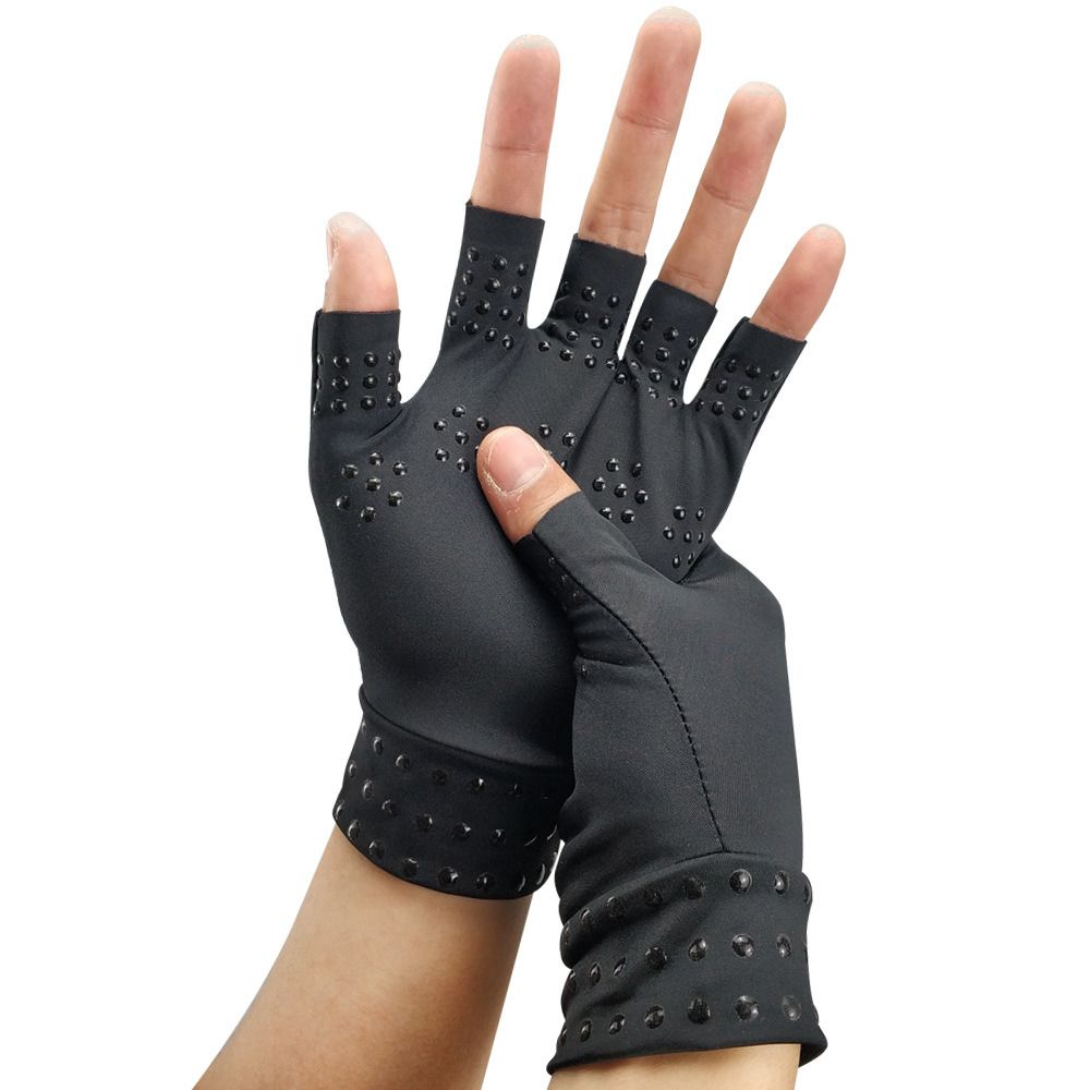 Massage Gloves Arthritis Pressure Pain Relief Magnetic Anti-Arthritis Fingerless Health Therapy Gloves Esg11367