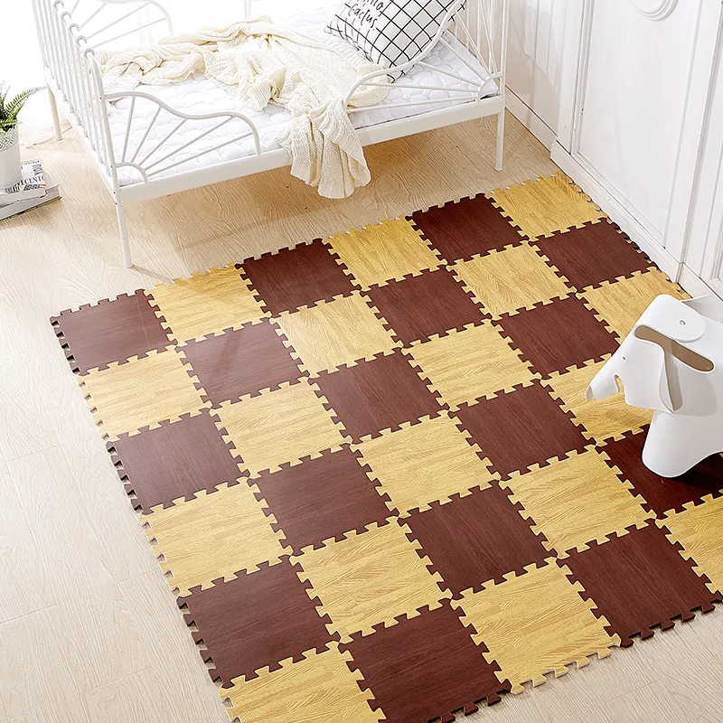 New Arrival 4PCS Simulated Wood Grain Foam Mat EVA Puzzle Pat 60*60