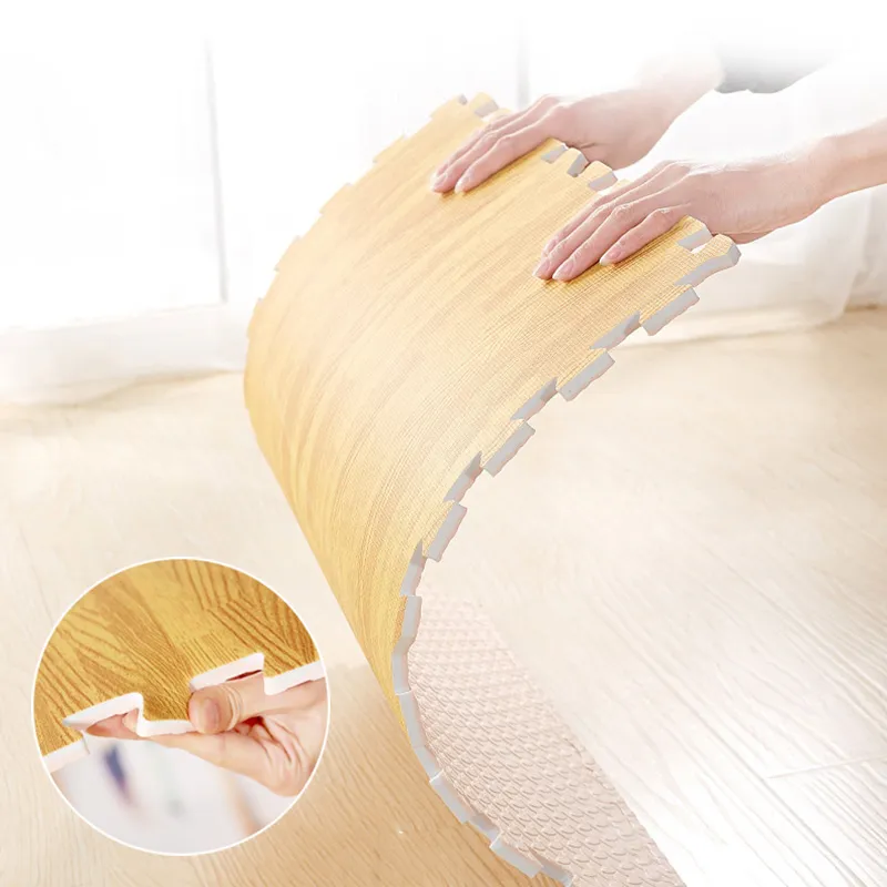 New Arrival 4PCS Simulated Wood Grain Foam Mat EVA Puzzle Pat 60*60