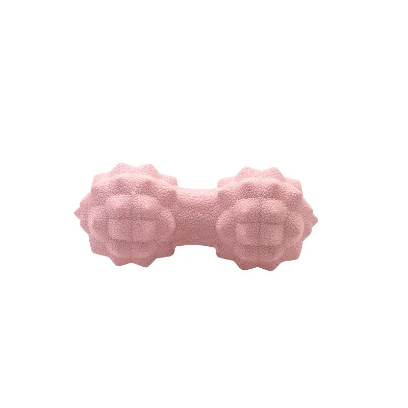 New Design Non-Toxic Eco Friendly TPR Double Peanut Massage Ball Roller Lacrosse Ball DIP Tissue Spiky Ball