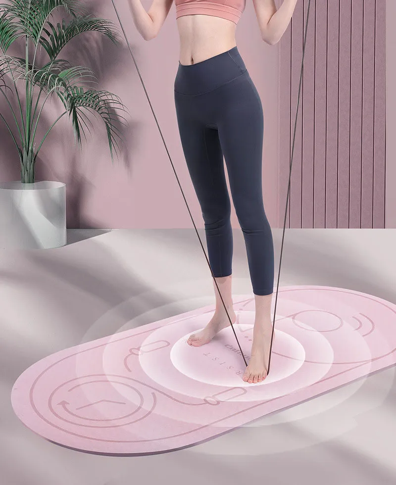 Non-Slip Fitness Exercise Mat, Skipping Mat, Jump Rope Mat, Ultra Durable Home Indoor Gym Flooring