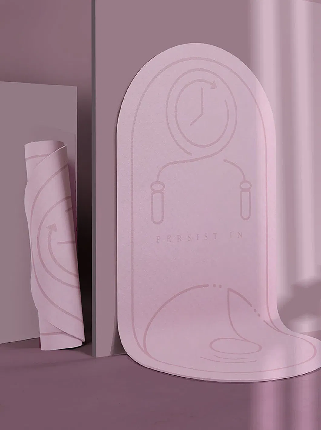 Non-Slip Fitness Exercise Mat, Skipping Mat, Jump Rope Mat, Ultra Durable Home Indoor Gym Flooring