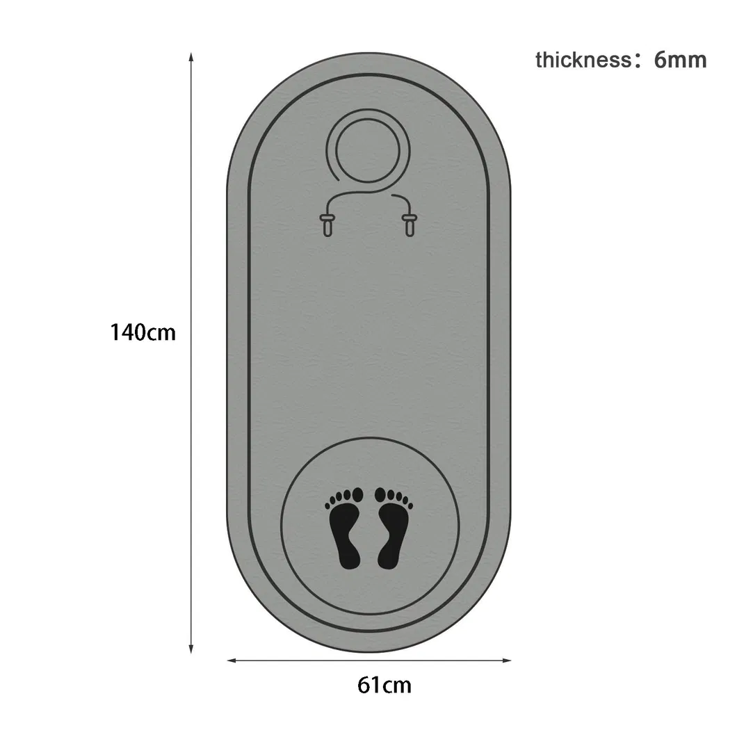 Non Slip TPE Mat Jump Rope Home Exercise Skipping Mat Yoga Mat Jump Rope 6mm Mat TPE