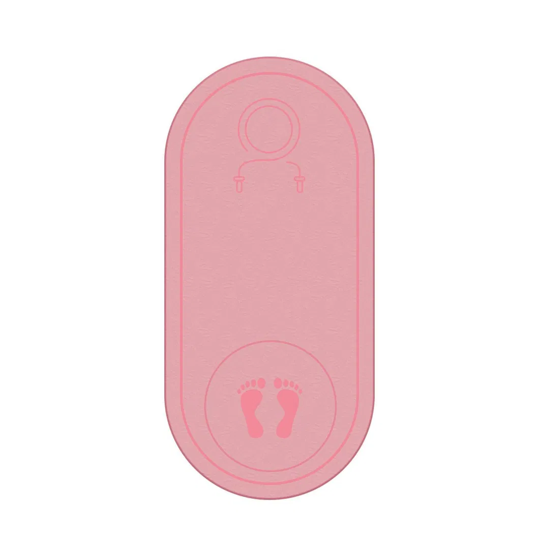 Non Slip TPE Mat Jump Rope Home Exercise Skipping Mat Yoga Mat Jump Rope 6mm Mat TPE