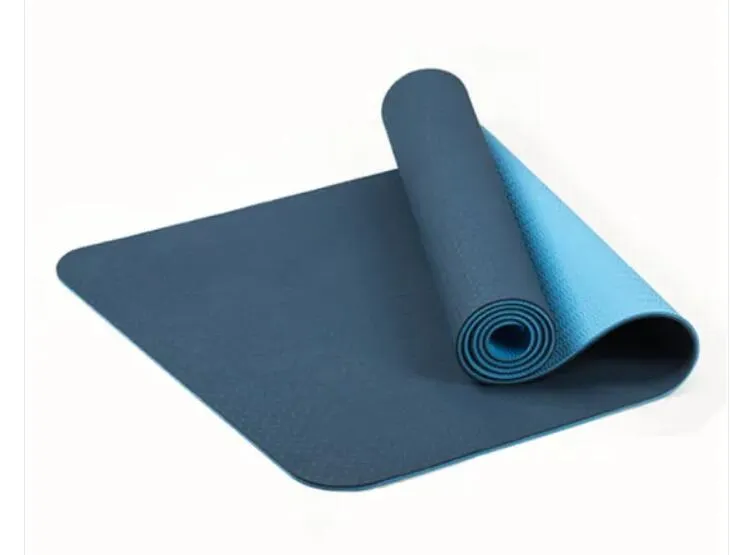 Non-Slip, Waterproof, Soft and Durable 60X0.6cm TPE Environmental Protection Sports Advanced Yoga Mat Sports Mat Gym Mat Fitness Indoor Gym Home Mat