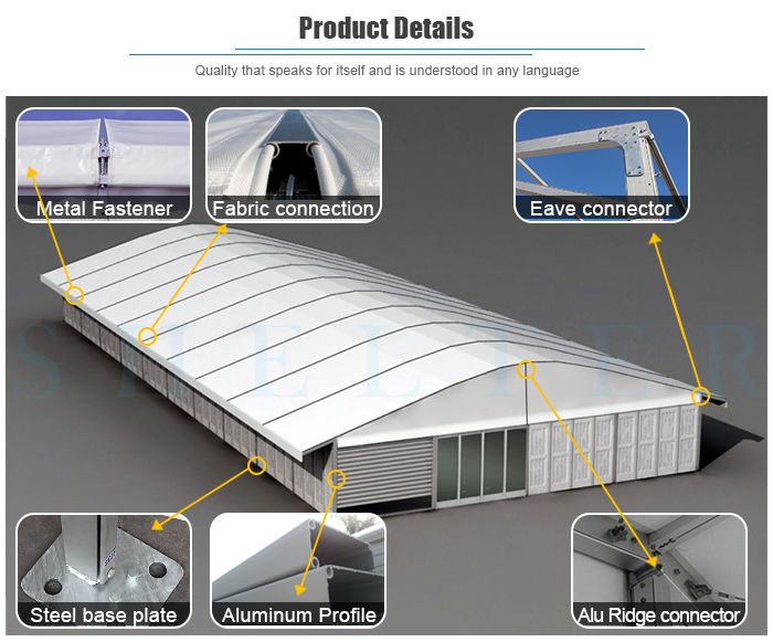 Outdoor Aluminum Luxury Arcum Wedding Party Marquee Tent