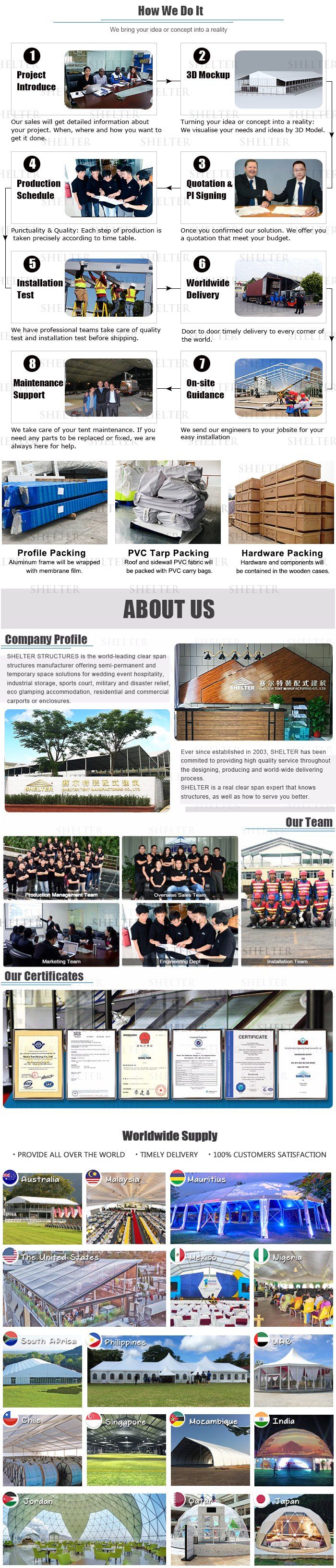 Outdoor Aluminum Luxury Arcum Wedding Party Marquee Tent