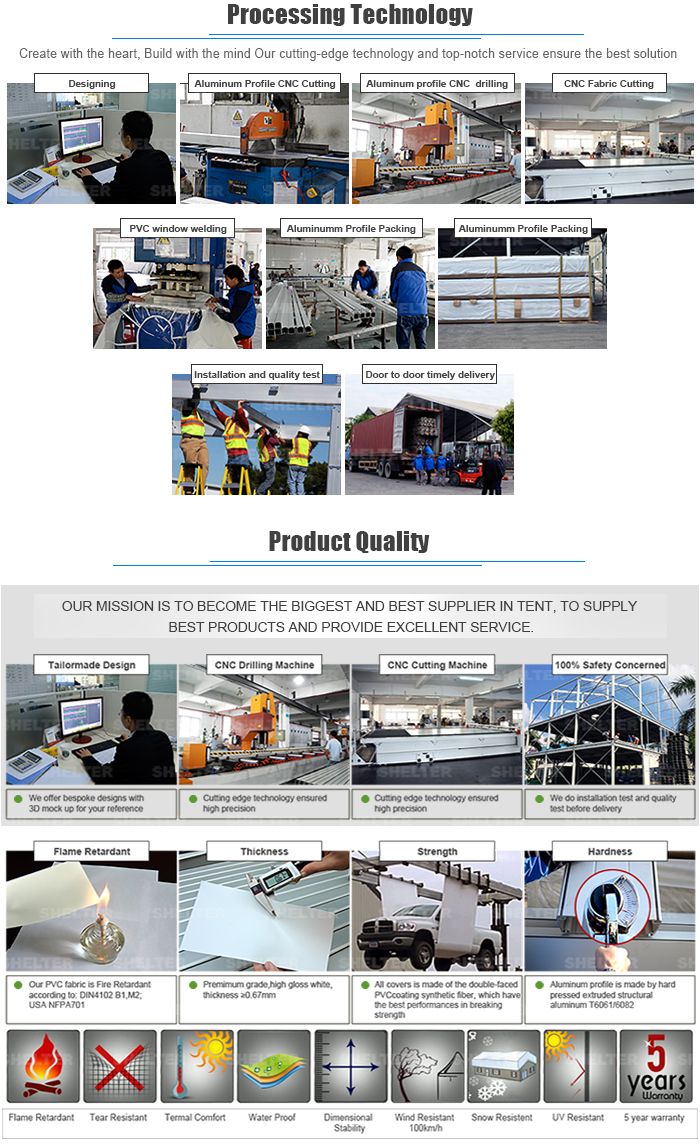 Outdoor Aluminum Luxury Arcum Wedding Party Marquee Tent