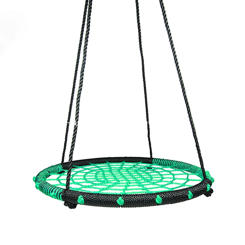 Outdoor Bird Nest Swing Children Garden Kids Rope Swing Rope Round Swing