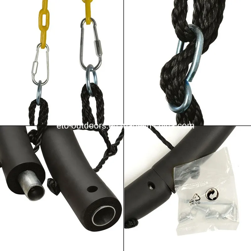 Outdoor Bird Nest Swing Children Garden Kids Rope Swing Rope Round Swing