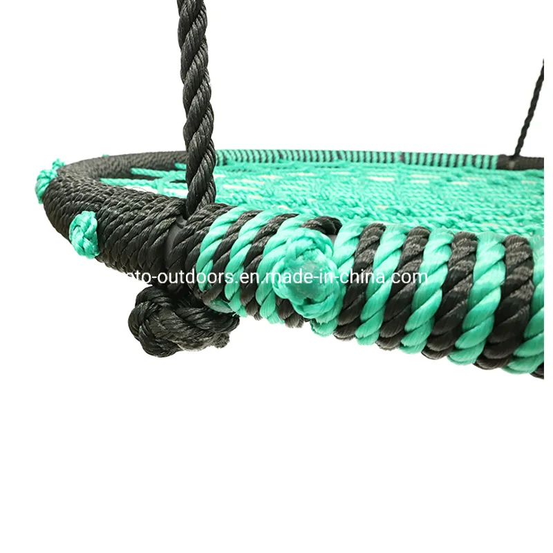 Outdoor Bird Nest Swing Children Garden Kids Rope Swing Rope Round Swing