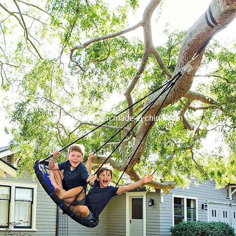 Outdoor Bird Nest Swing Children Garden Kids Rope Swing Rope Round Swing