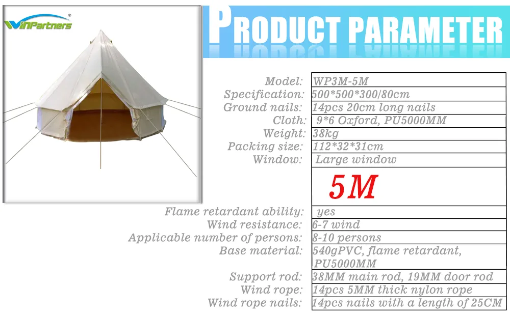 Outdoor Windbreak Adventure Camp Tent Wp3m