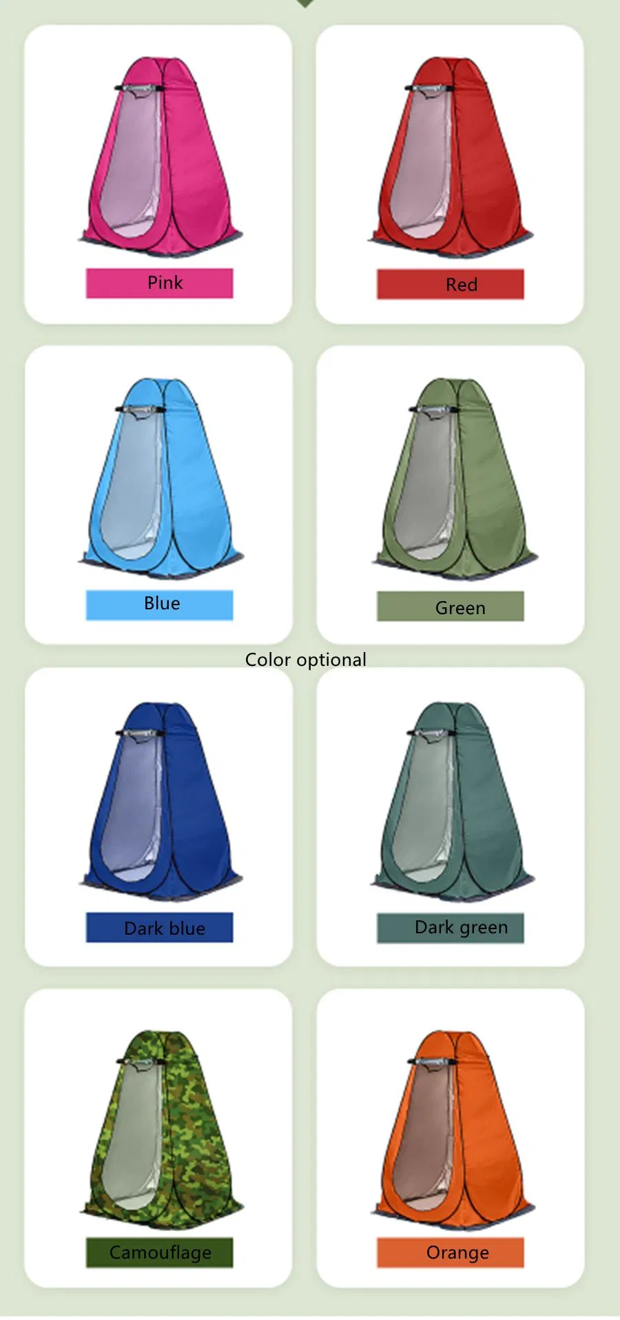 Playdo Portable Shower Bathing Tent Outdoor Customize for Container