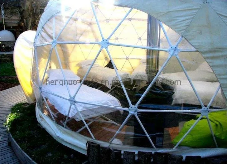 Prefab Hotel Resort Waterproof Geodesic Dome House Tent for Camping