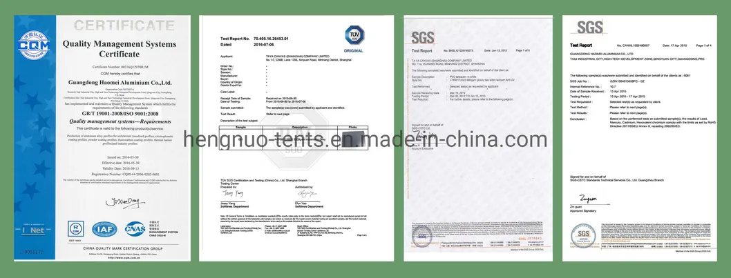 Promotional Modern Aluminum Frame Pagoda Yurt Tent with Sidewall