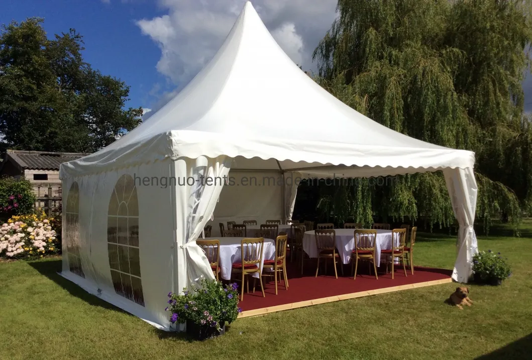 Promotional Modern Aluminum Frame Pagoda Yurt Tent with Sidewall