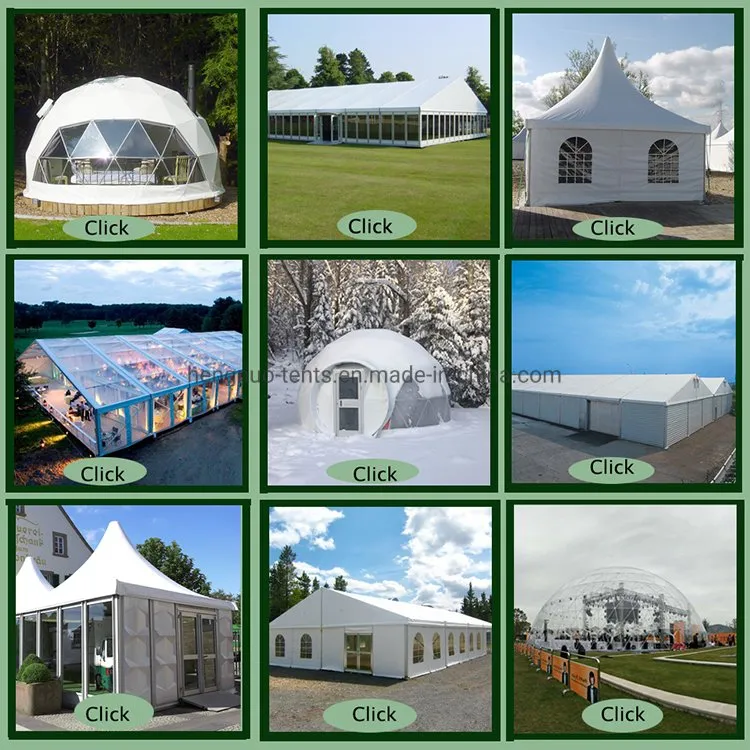 Promotional Modern Aluminum Frame Pagoda Yurt Tent with Sidewall