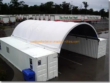 PVC Container Shelter Tent Steel Frame Container Dome Canopy