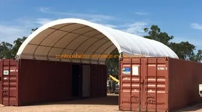 PVC Container Shelter Tent Steel Frame Container Dome Canopy