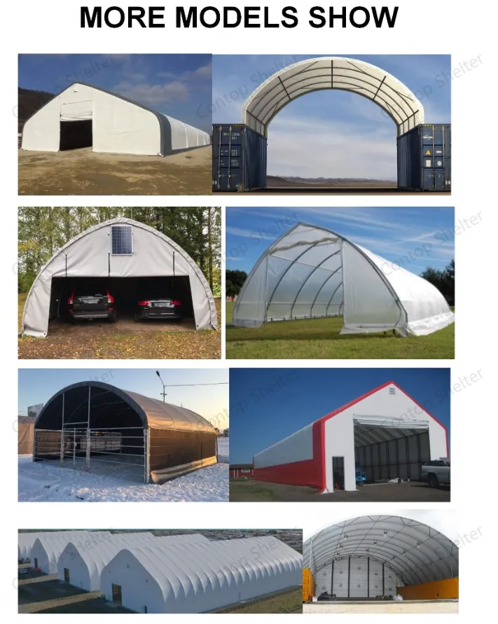 PVC Container Shelter Tent Steel Frame Container Dome Canopy