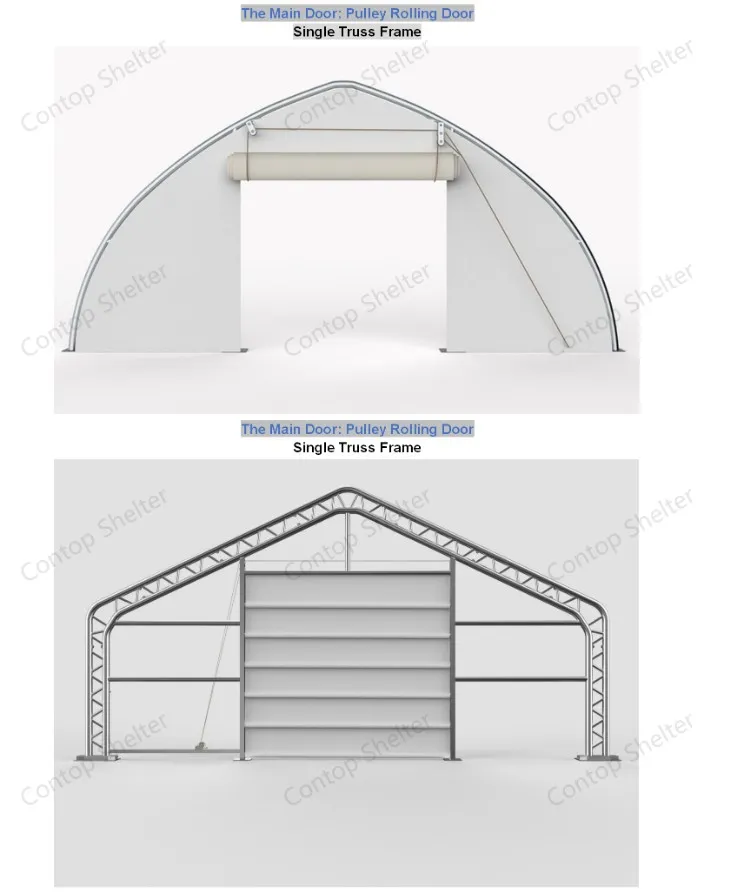 PVC Container Shelter Tent Steel Frame Container Dome Canopy