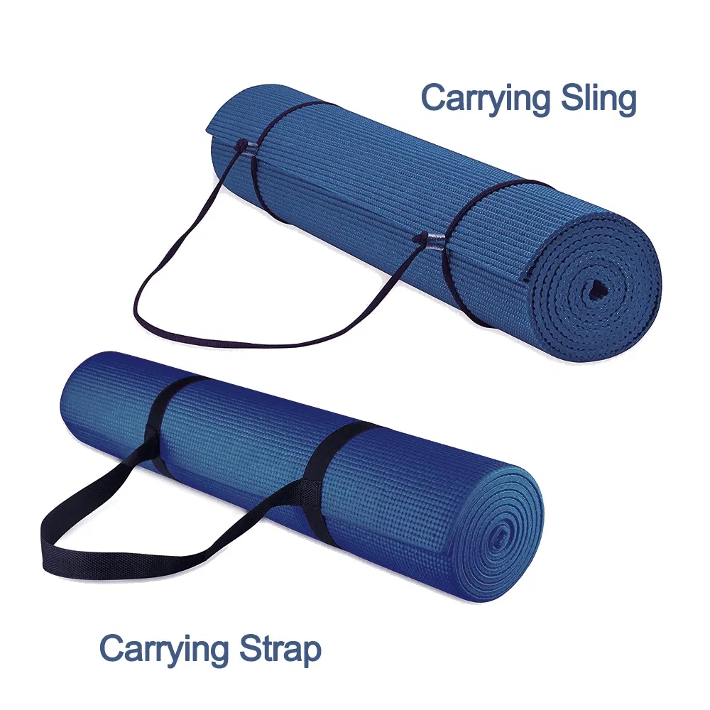 PVC Durable Thick Sport Pilates Yoga Mat Anti-Slip Gym Exercise