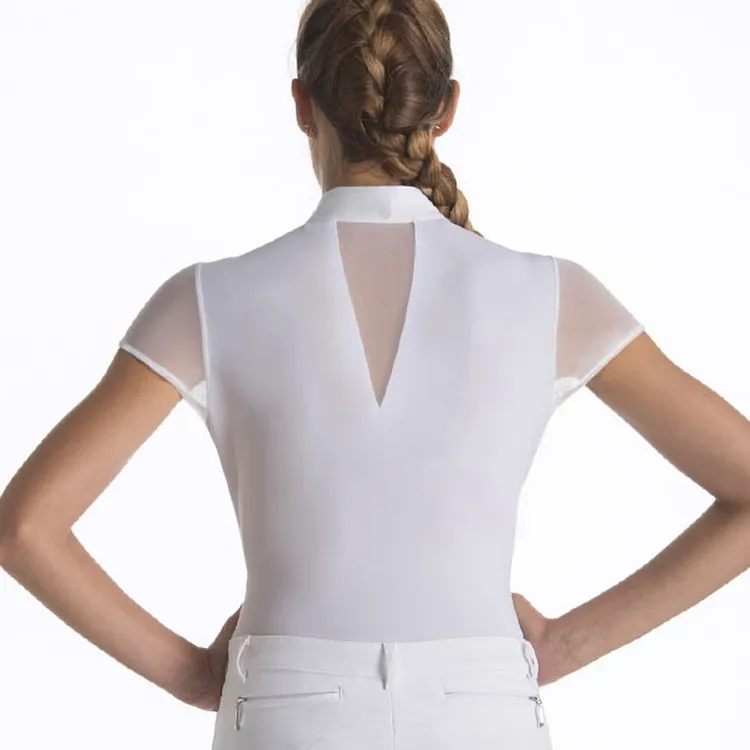 Quality Base Layer Women Rider Equestrian Horse Riding Polo Ladies Long Sleeve Show T Shirts