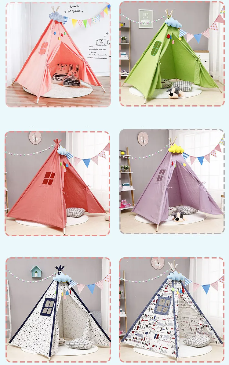 Teepee Tent for Kids, Kids Play Tent for Boys and Girls, Indoor Pop up Teepee