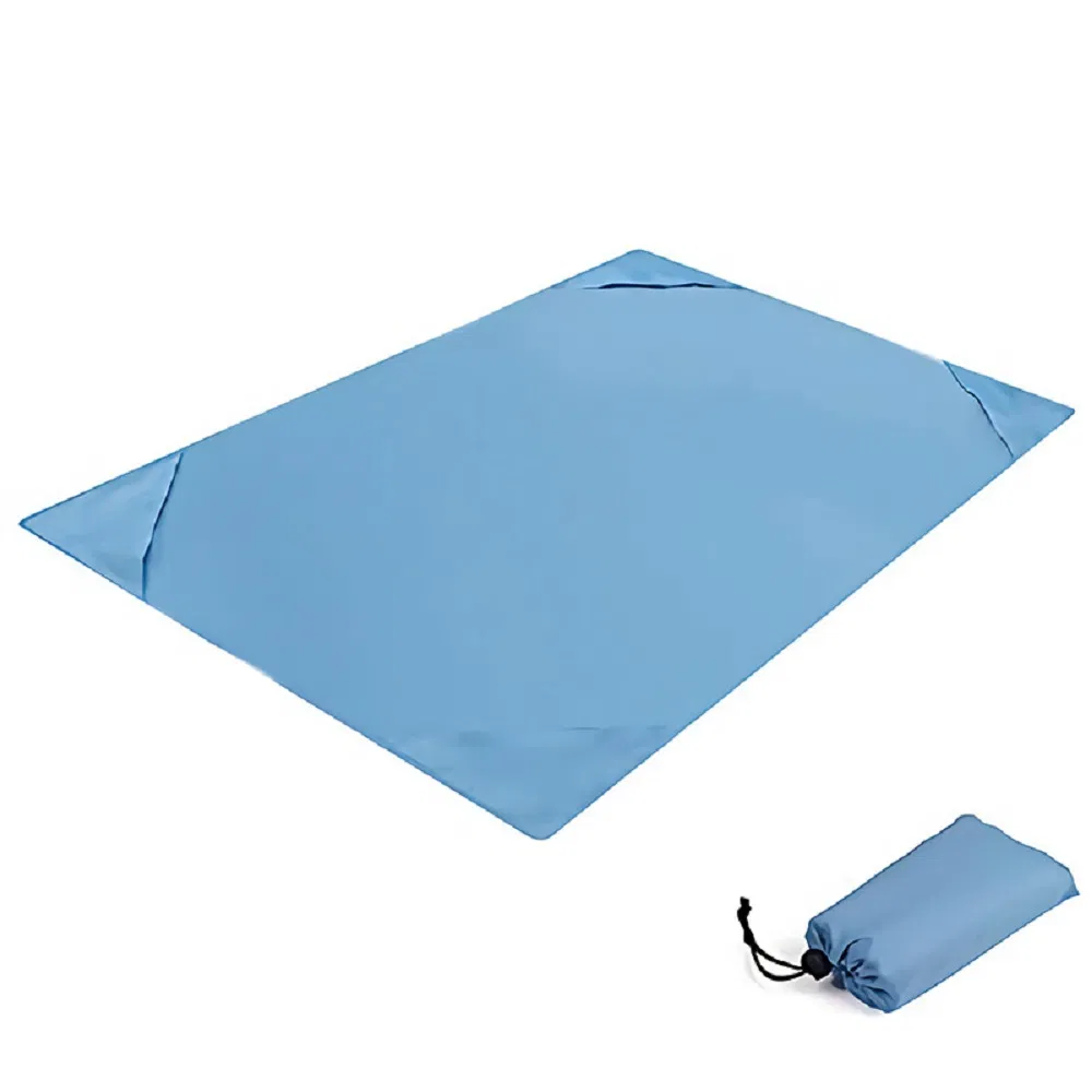 Waterproof Beach Blanket Sand Proof Beach Mat Portable Picnic Blanket Sand Free Mat Outdoor Blanket for Travel Camping Hiking Esg17586"