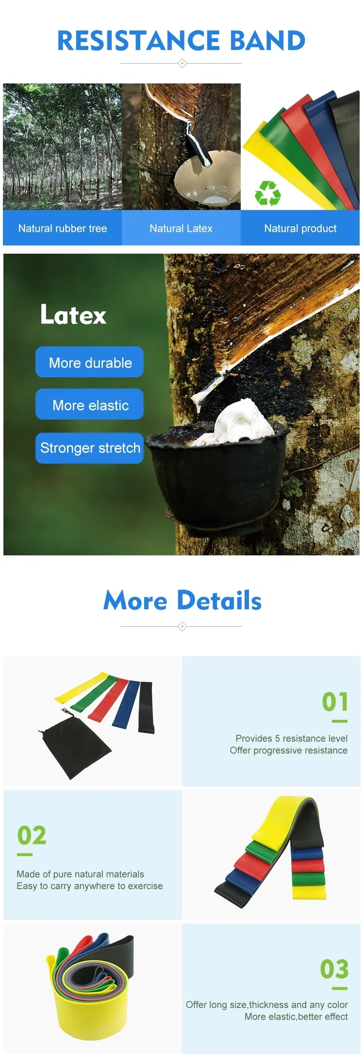 Wholesale Custom Logo Fitness Exercise Workout Yoga Elastic Gym Resistence Fit Simplify Mini Latex Resistance Loop Exercise Bands Set