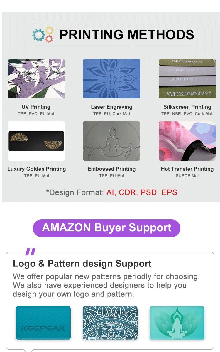 Wholesale Sports Wear Custom Vocational PVC Home Yoga Gym Mat