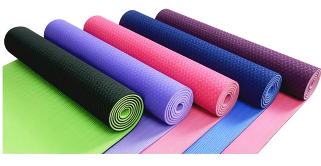 Wholesale Type Travel Health Fitness Thick Eco Friendly Odorless Anti Slip Black Foldable Rubber Yoga Mat