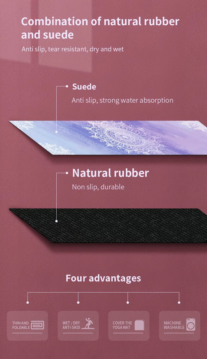 Yugland 183cm 4 mm Workout Custom Non Slip Print Child Kids Cute Yoga Mat Organic Green Pink Big Roll